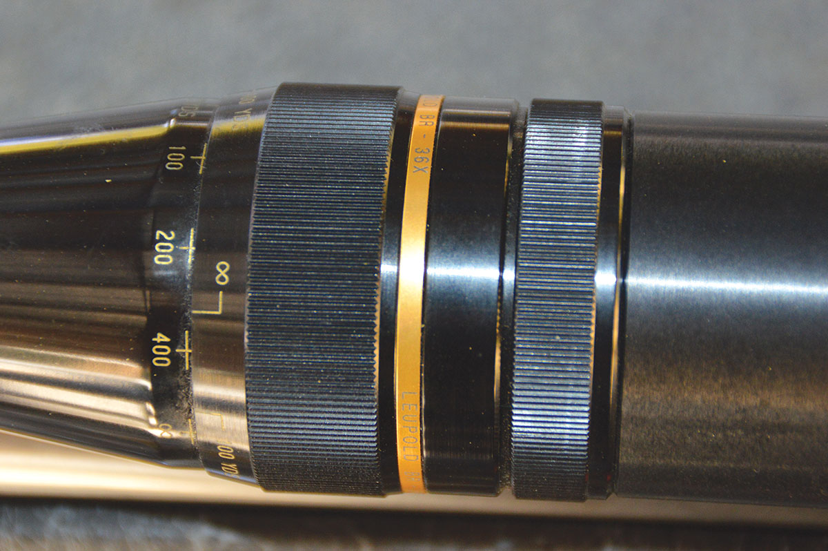 A Leupold 36x target scope was used for all load testing.